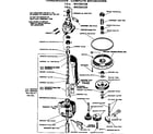 GE WWA8344VCL transmission - complete breakdown diagram