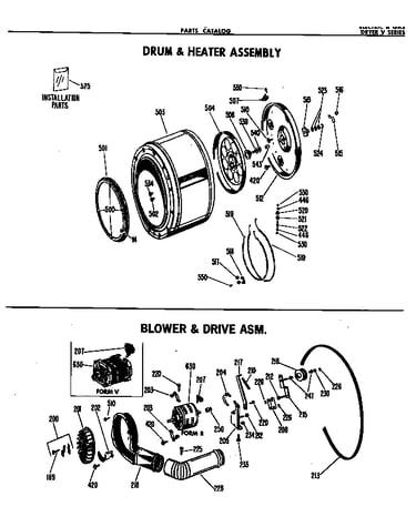 Blower & drive asm.