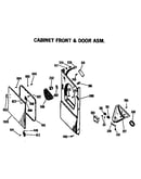 Cabinet front & door asm.