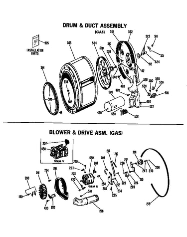Blower & drive asm. (gas)