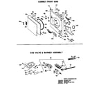 GE DDG9280BAC gas valve & burner assembly diagram