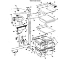 GE TFF24ZBC fresh food section diagram