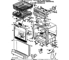 GE GSD1000S02 door/tub/racks diagram