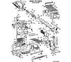GE TFF22RBC freezer section diagram