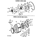 GE DDE9200BAC drum & heater asm. (elec.) diagram
