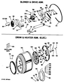Drum & heater asm. (elec.)