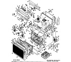 GE JBV42G*03 magnetron & power supply parts diagram