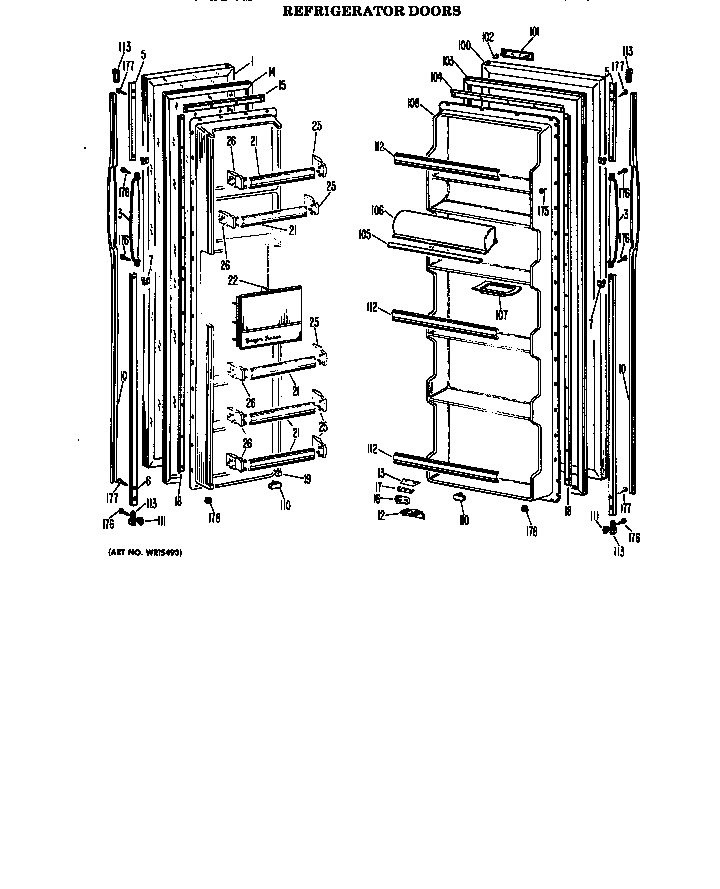 REFRIGERATOR DOORS