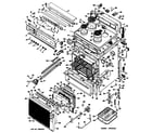 GE JB600G*04 range assembly diagram