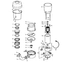 GE GFC195-01 disposer assembly diagram