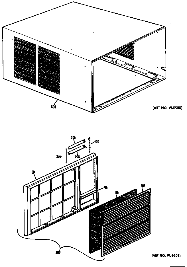 Cabinet/grille