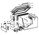 GE CB8DWD freezer assembly diagram