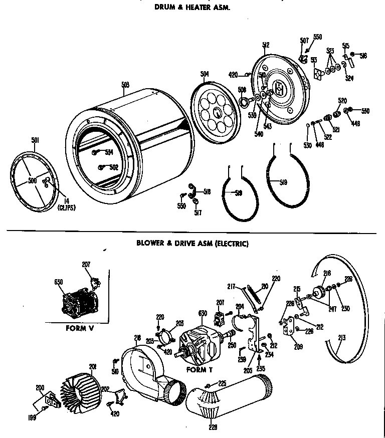 Blower & drive asm (electric)