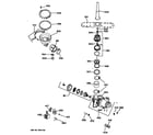 GE GSD464W-54 motor/pump diagram