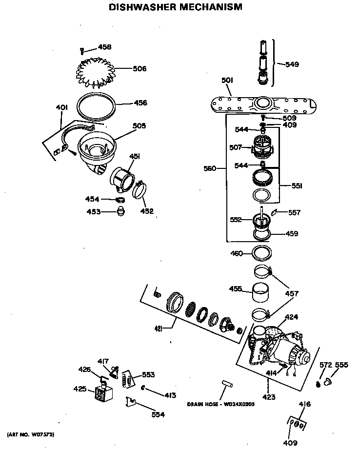 DISHWASHER MECHANISM