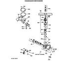 GE GSD750W-55 dishwasher mechanism diagram