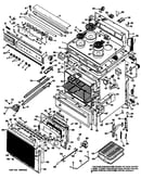 Gas range assembly