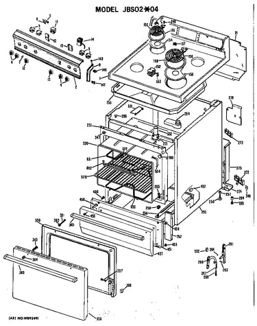 Electric range assembly