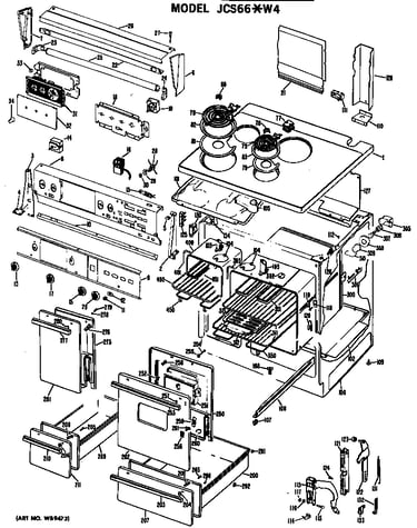 Electric range assembly