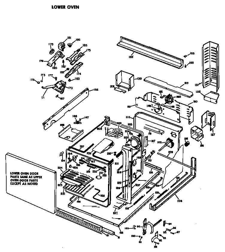 Lower oven
