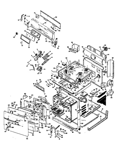 Electric range assembly
