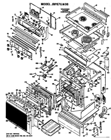Electric range assembly