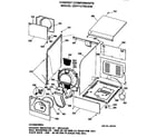 GE DDP1270CAW cabinet components diagram