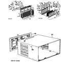 GE ADP23DAH1 grille/cabinet diagram