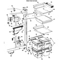 GE TFF22ZBD fresh food section diagram