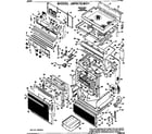 GE JBP87G*D1 range assembly diagram