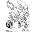GE JHP97G*D1 oven assembly diagram
