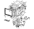 GE JHC56*D1 oven assembly diagram