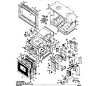 GE JHP65G*D1 oven assembly diagram