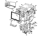 GE JHP56G*D1 oven assembly diagram