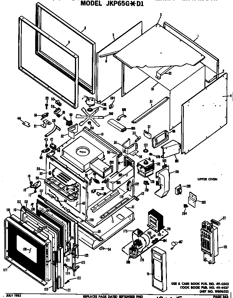 Upper oven