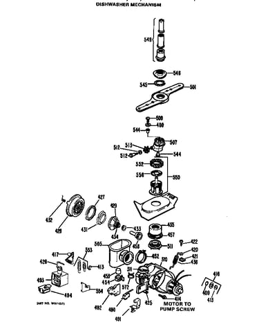 Dishwasher mechanism