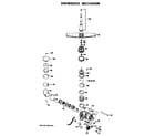 GE GSC402-02 dishwasher mechanism diagram