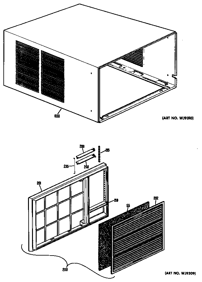 Cabinet/grille