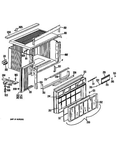 Cabinet/grille