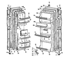 GE TFX22ZFC doors diagram