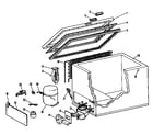GE CB5DFC freezer assembly diagram