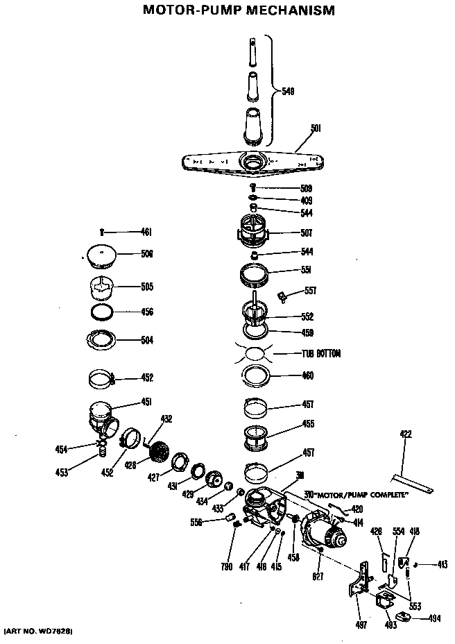 MOTOR-PUMP MECHANISM