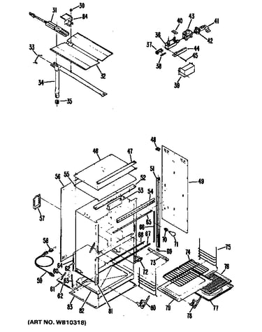 24" gas built-in oven