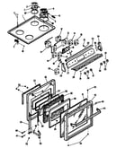 Cooktop/oven door