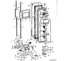 GE TFXE24RGD door diagram