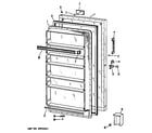 GE CA10DKC door diagram