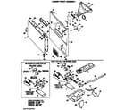 GE DDG7980GHL cabinet/burner/valve asm. diagram