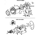 GE DDG5888MAL blower & drive assembly diagram