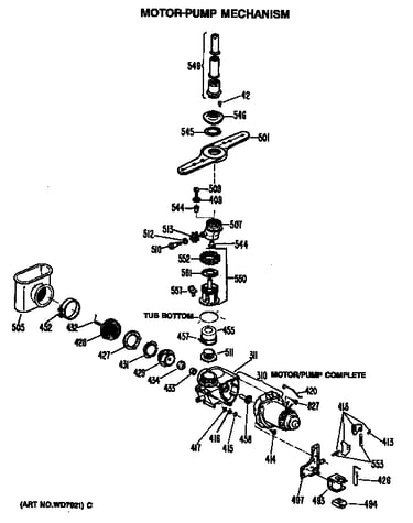 Motor-pump mechanism