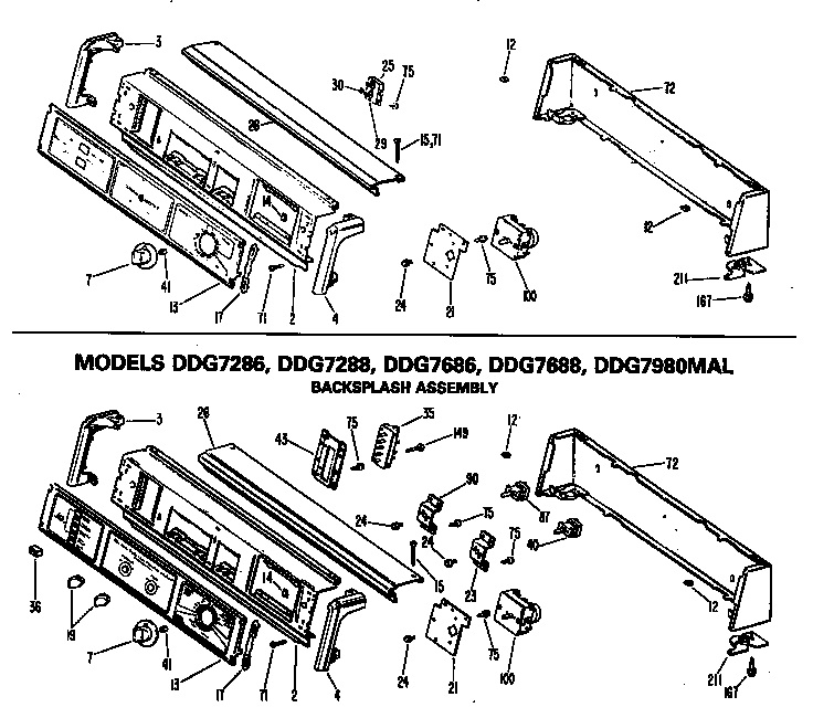 BACKSPLASH ASSEMBLY